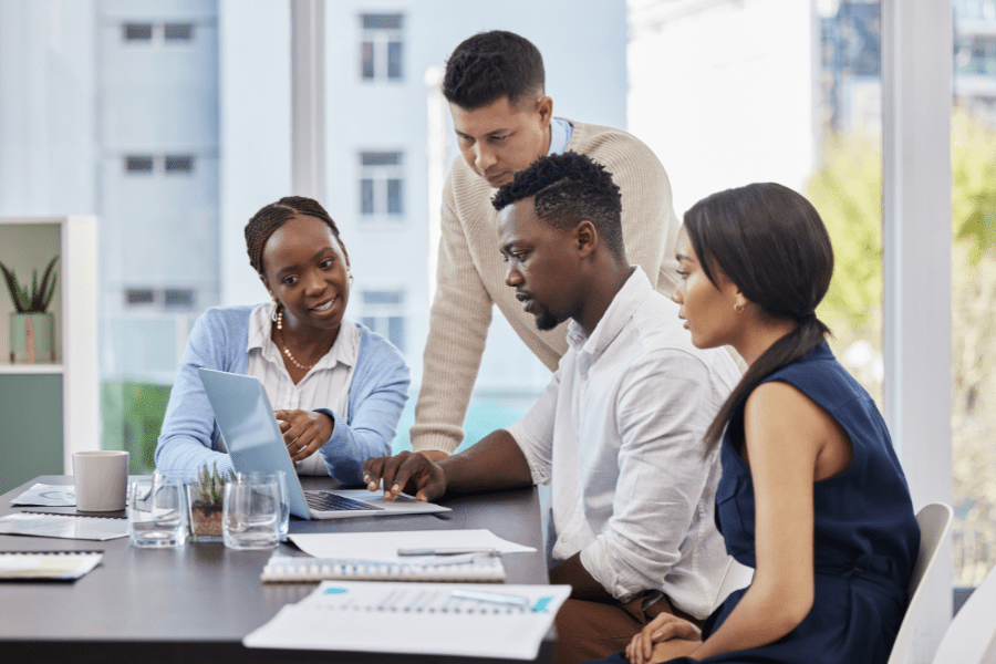FedhaTrac advisory team in a business meeting